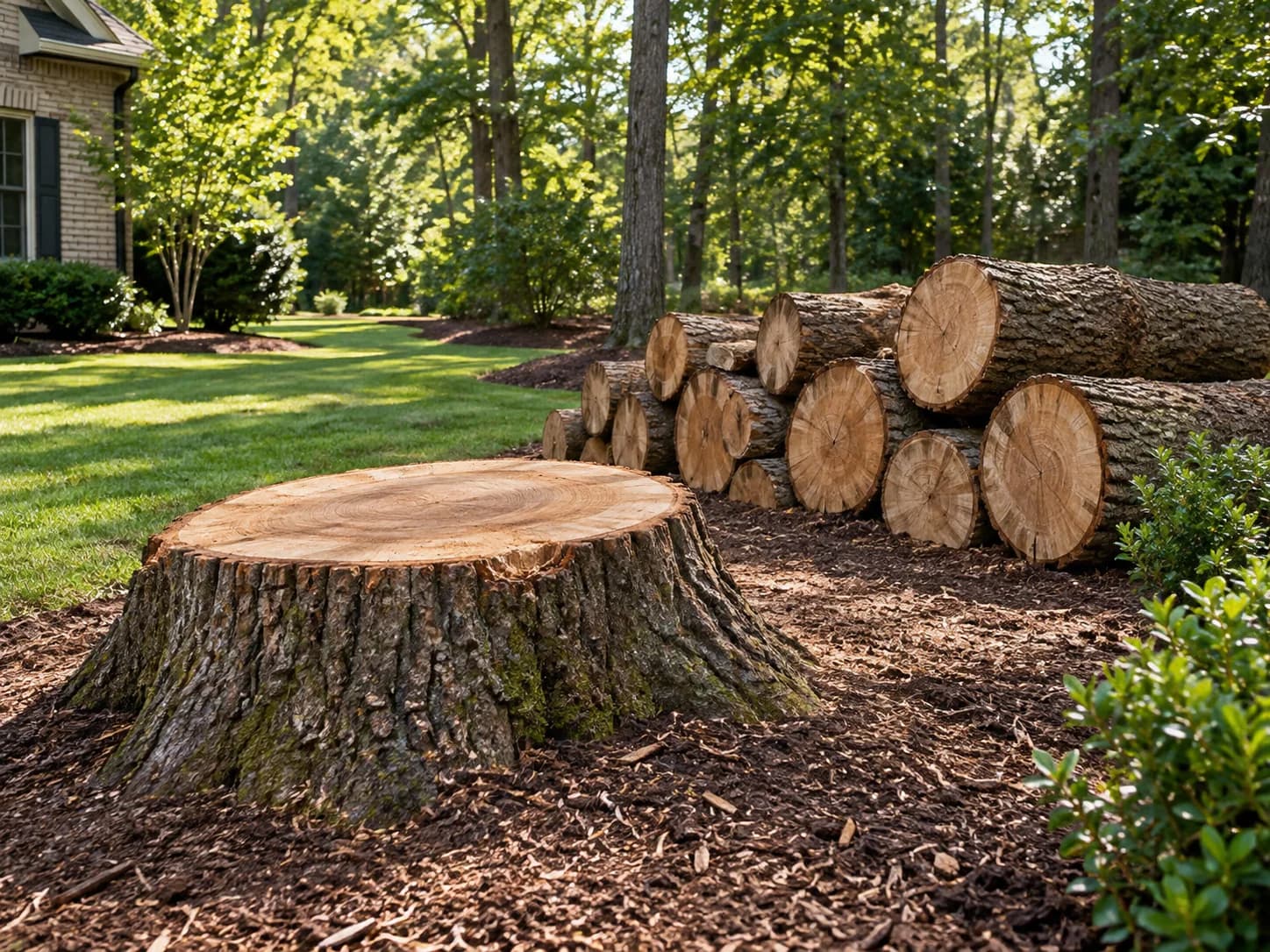 Tree and stump service area